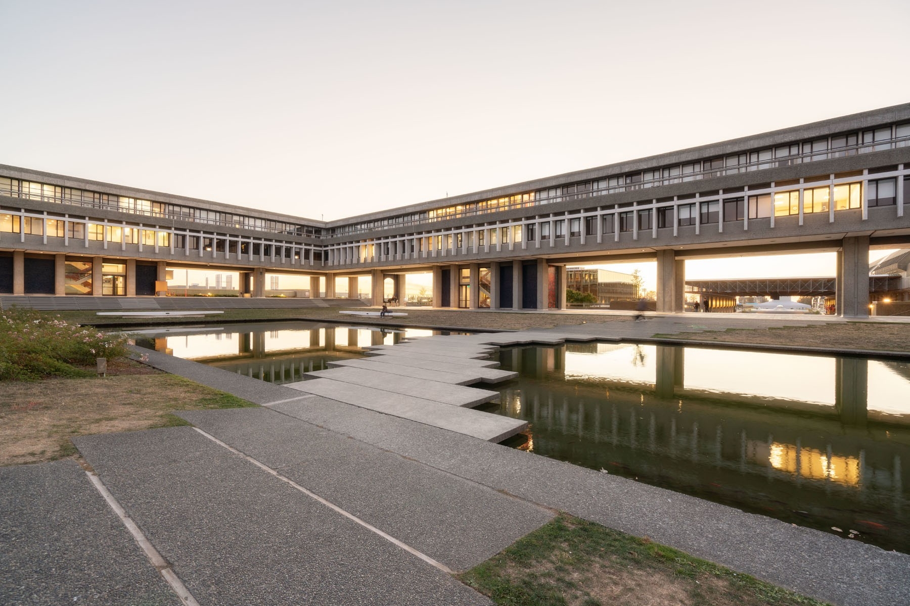 Academic Quadrangle at dusk