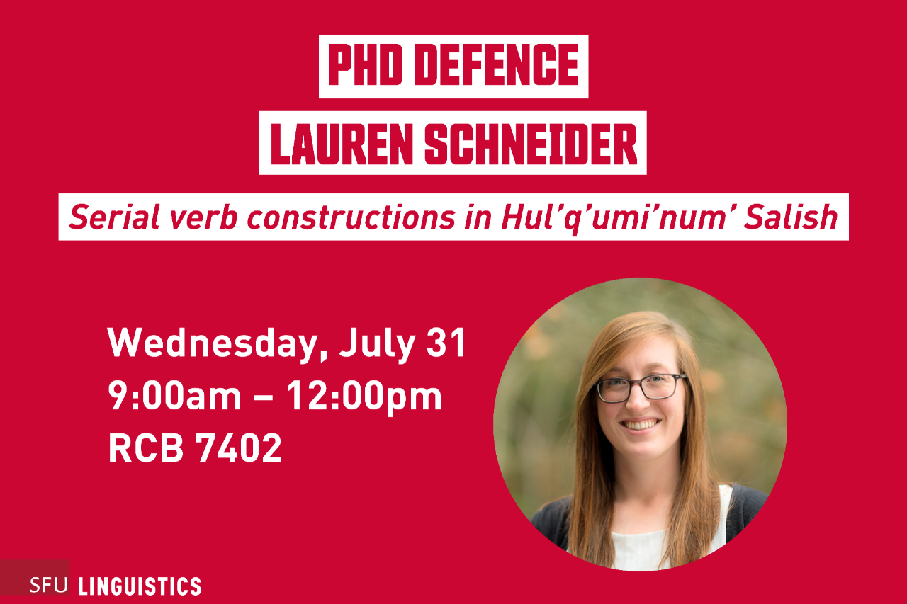 PhD Defence: Lauren Schneider
