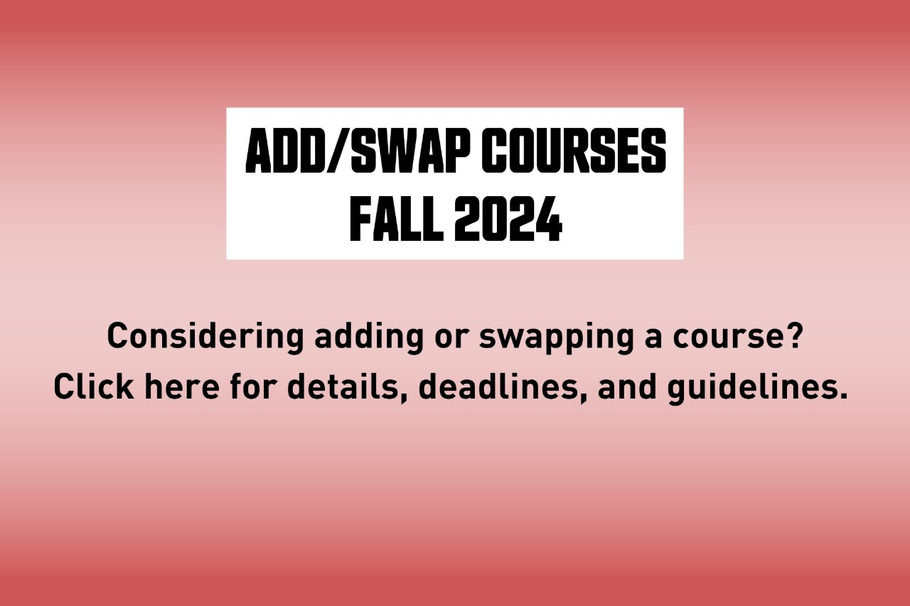 Add/Swap Courses: Week 2 & 3