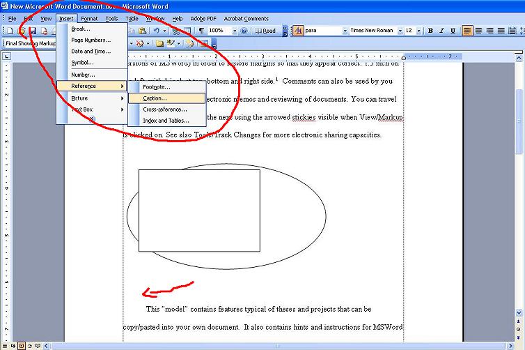 Using Cross Reference In Ms Word 5977