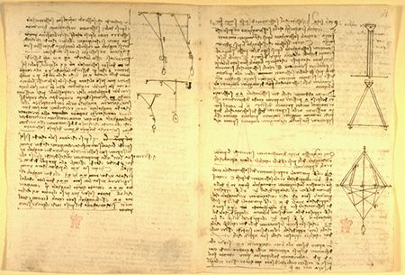 Notebook of Leonardo, known today as the Codex Arundel