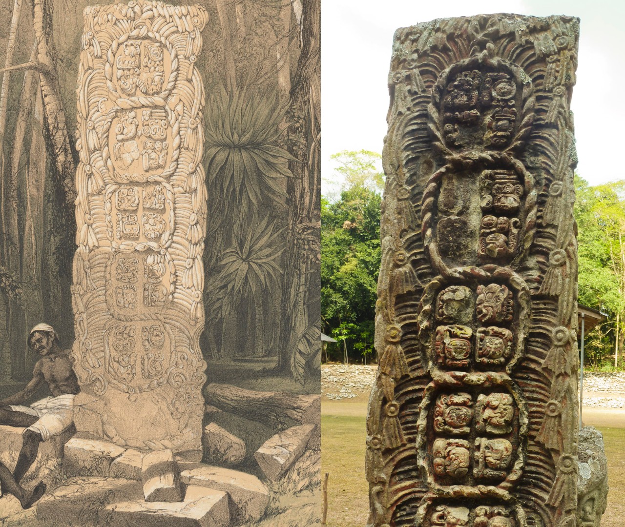 mayan statues copan