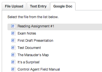 how to submit assignments on google docs