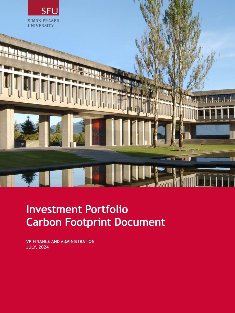 Investment portfolio carbon footprint report