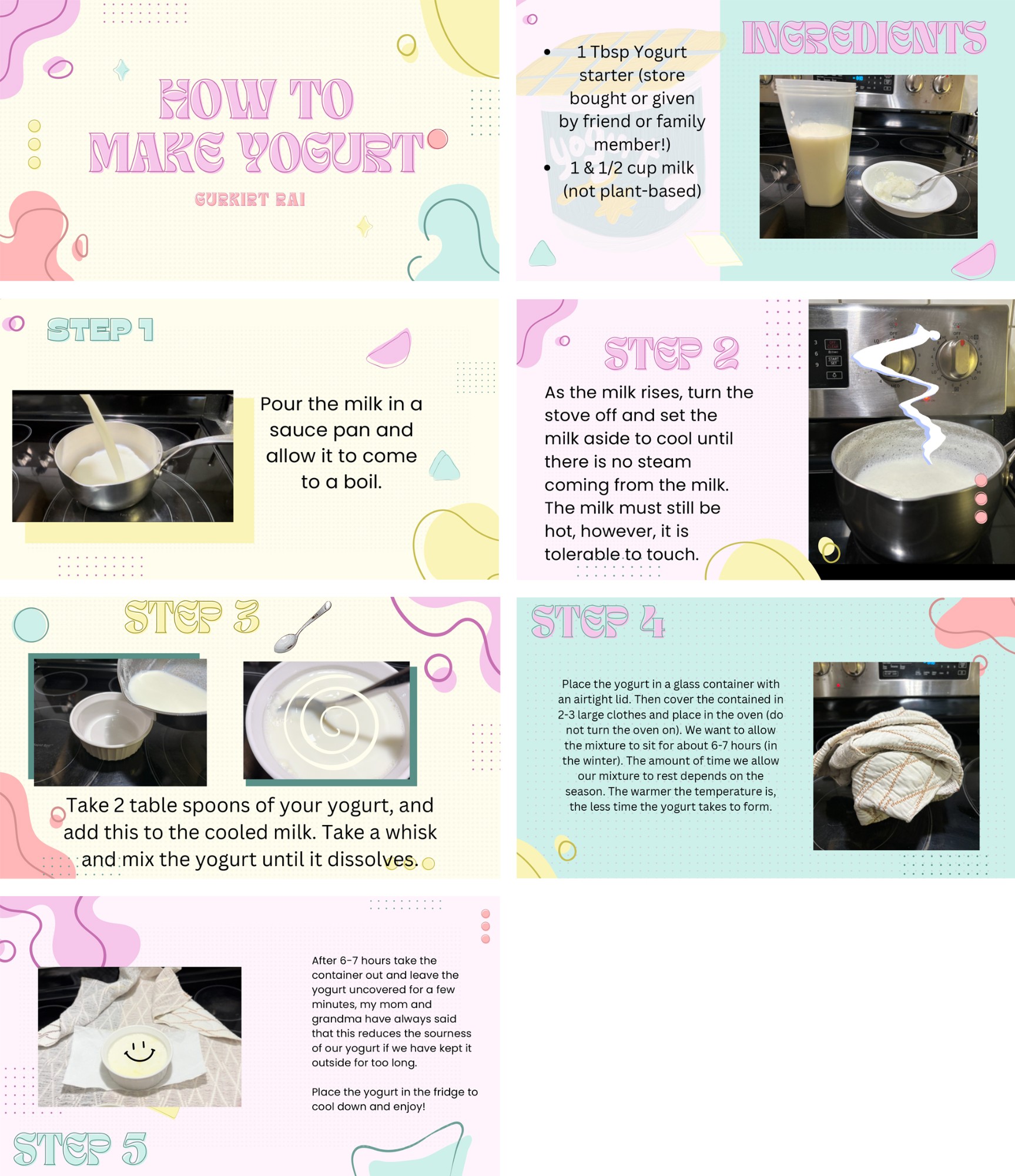 "How to Make Yogurt” by Gurkirt Rai