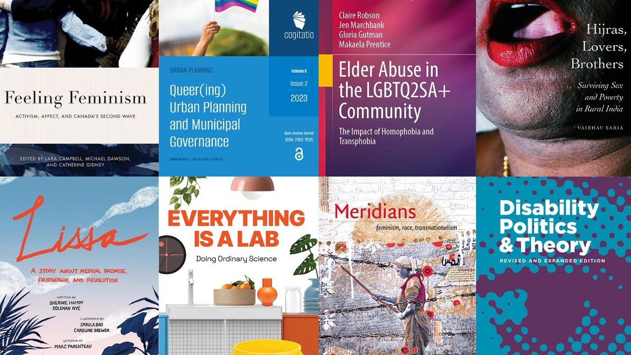 A selection of publication covers from GSWS faculty and students