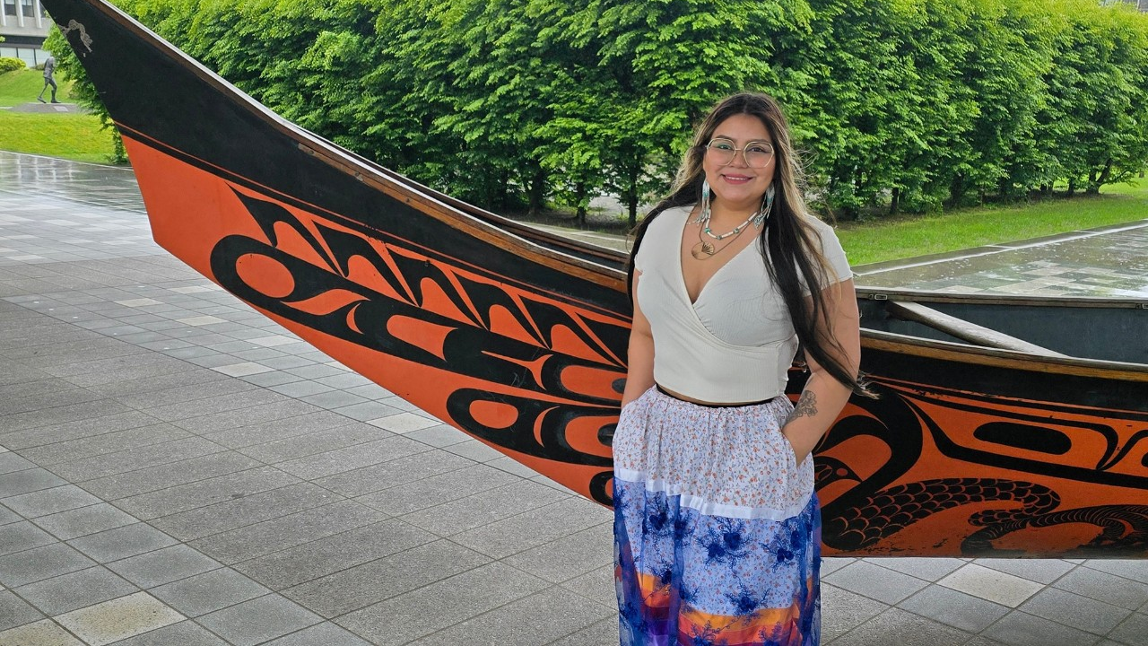 Sharing her voice opens possibilities for Indigenous Studies alumnus Keianna James