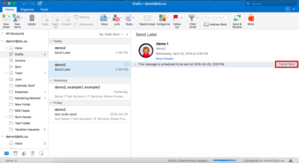 send later outlook for mac