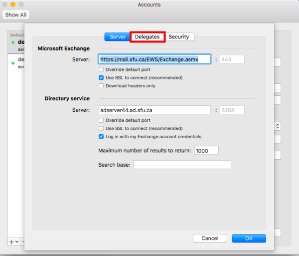 how to be a delegate in outlook for mac