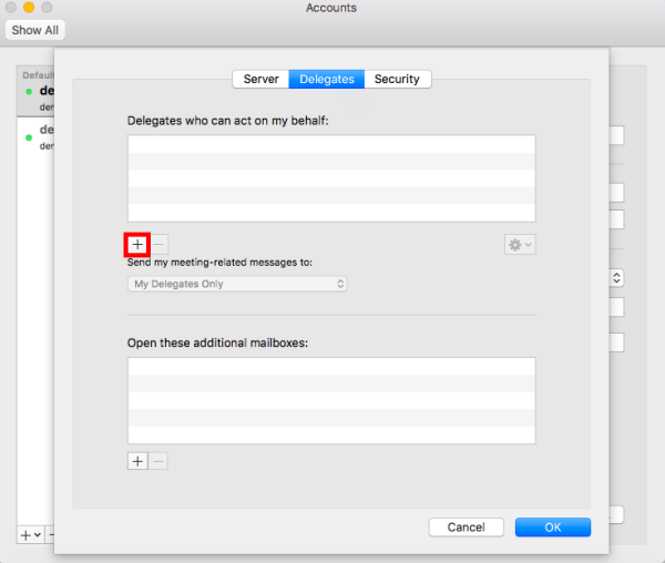 outlook for mac security settings