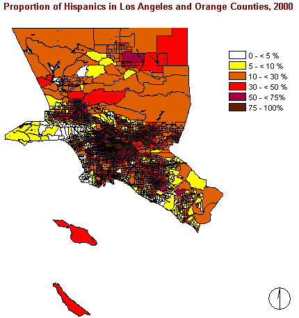 distribution of Hispanics