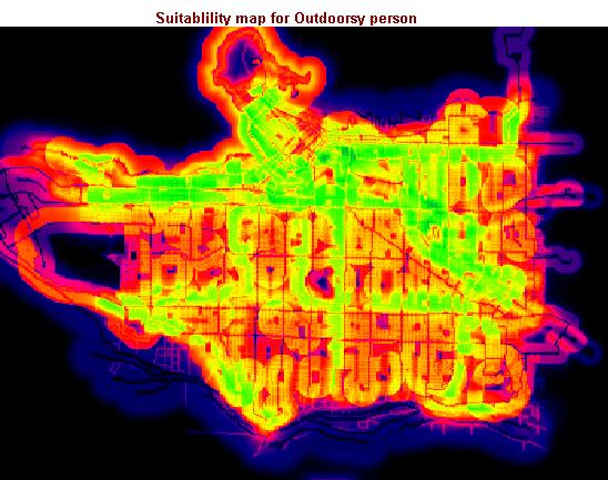 Outdoor oriented map