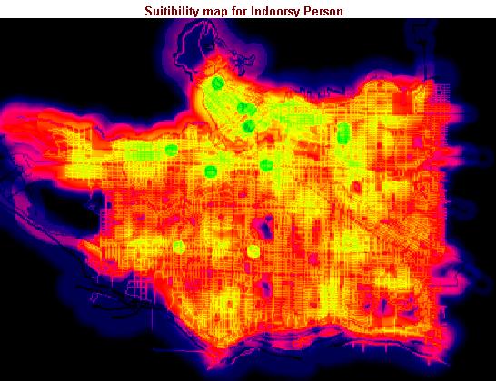 Shopaholic suitibility map