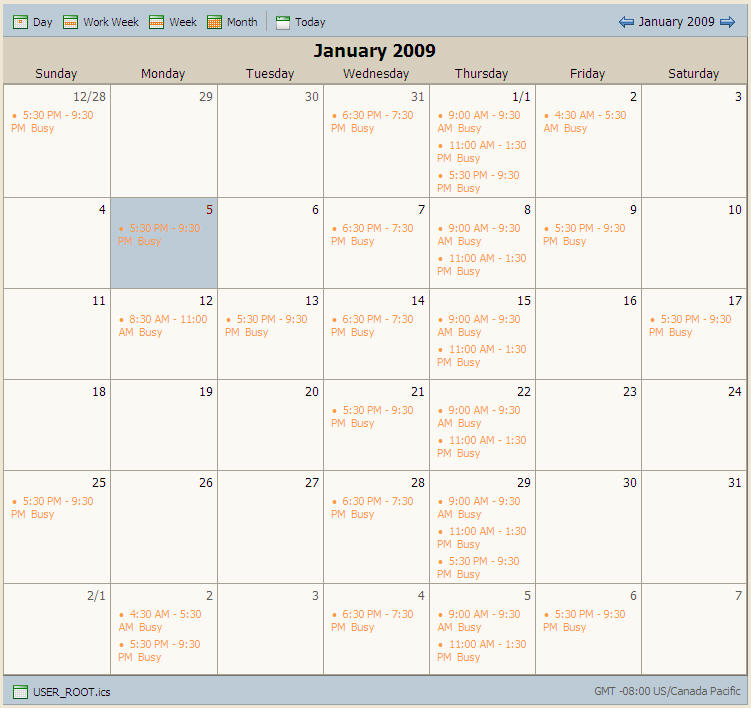SFU Connect » HowTo Guides » Viewing a Calendar with the Free/Busy Link