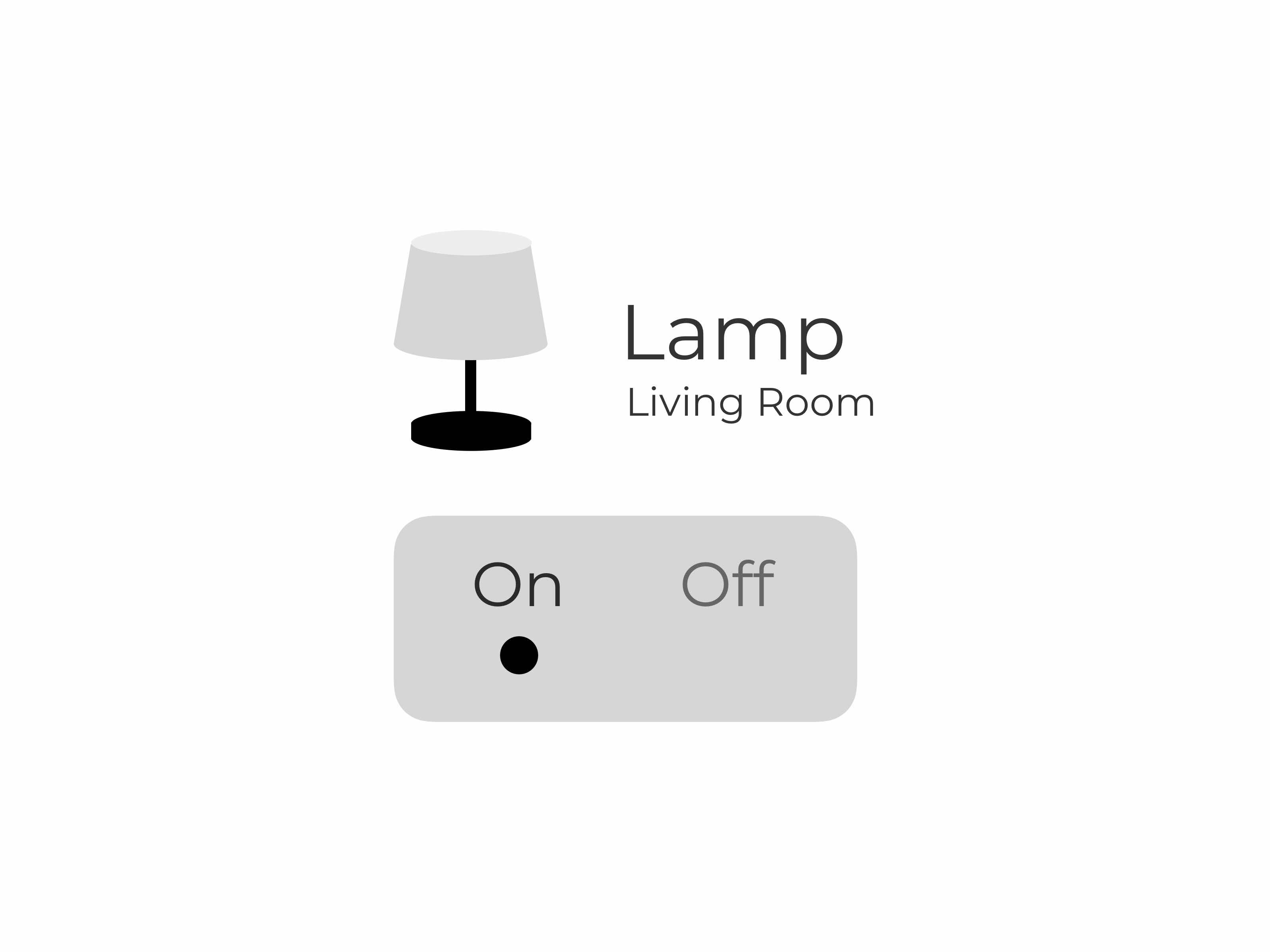 lamp graphic with on and off toggle
