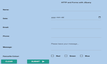 Contact form using JQuery link