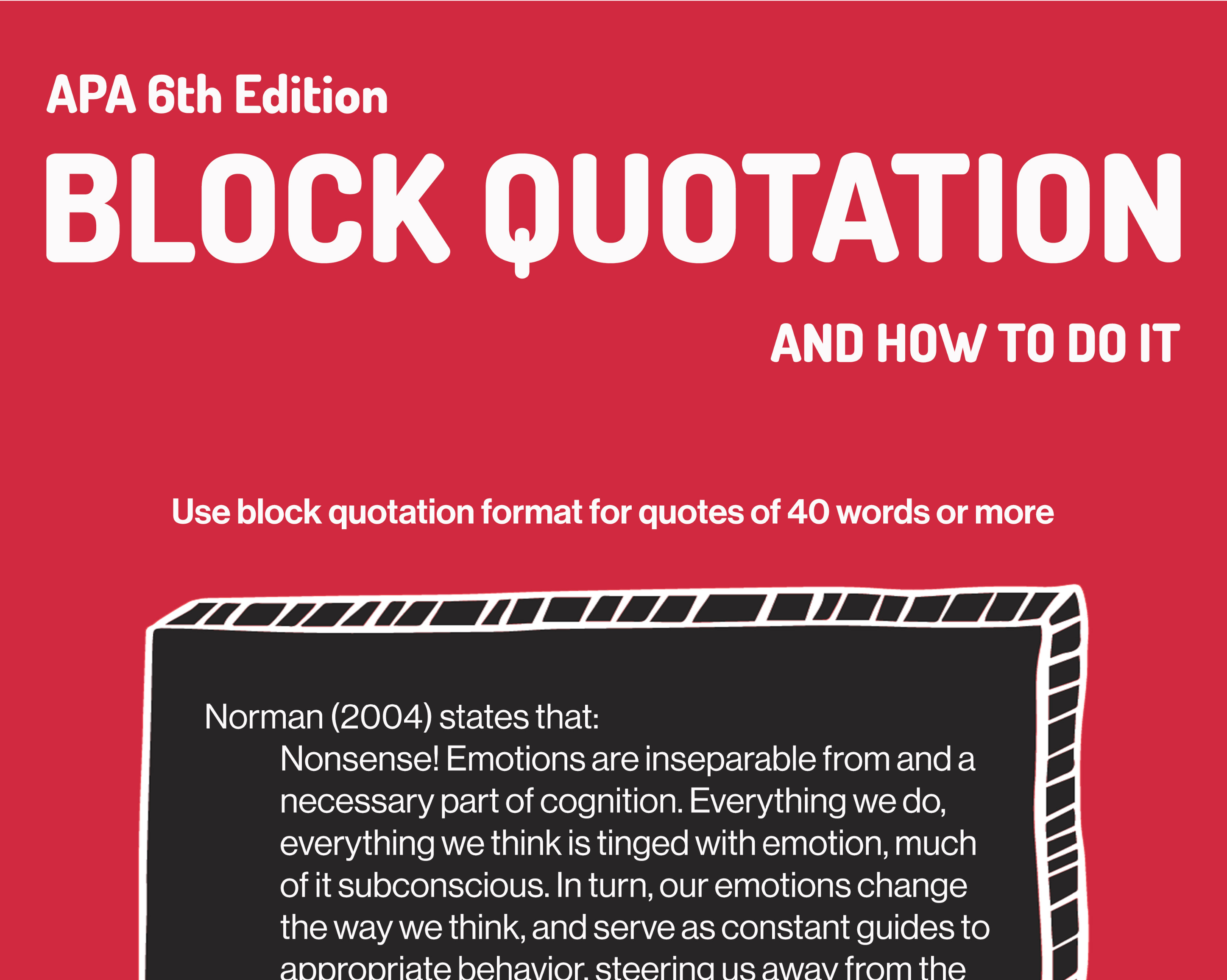 Block quotation poster preview