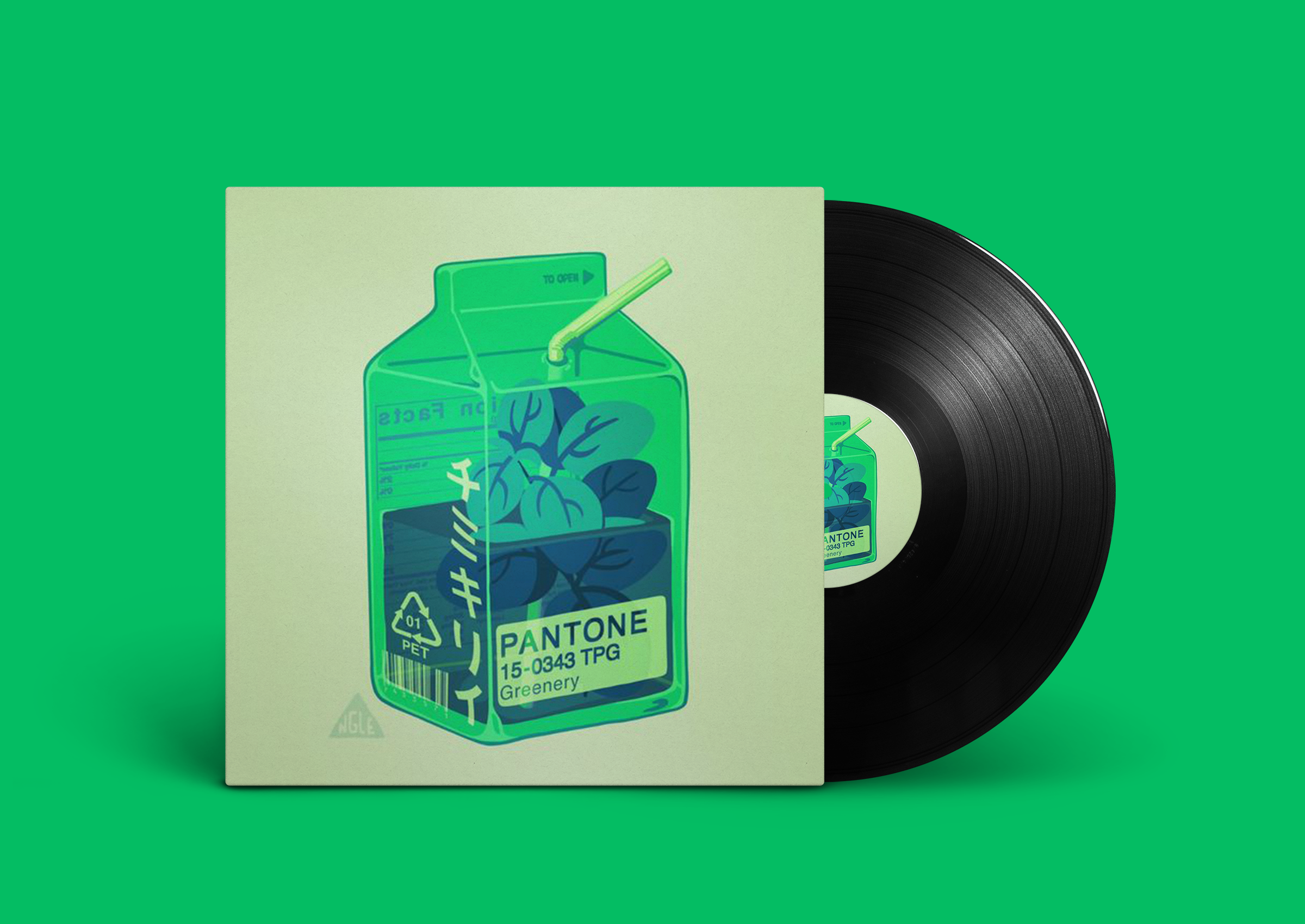 Pantone Greenery Refresher Vinyl Cover