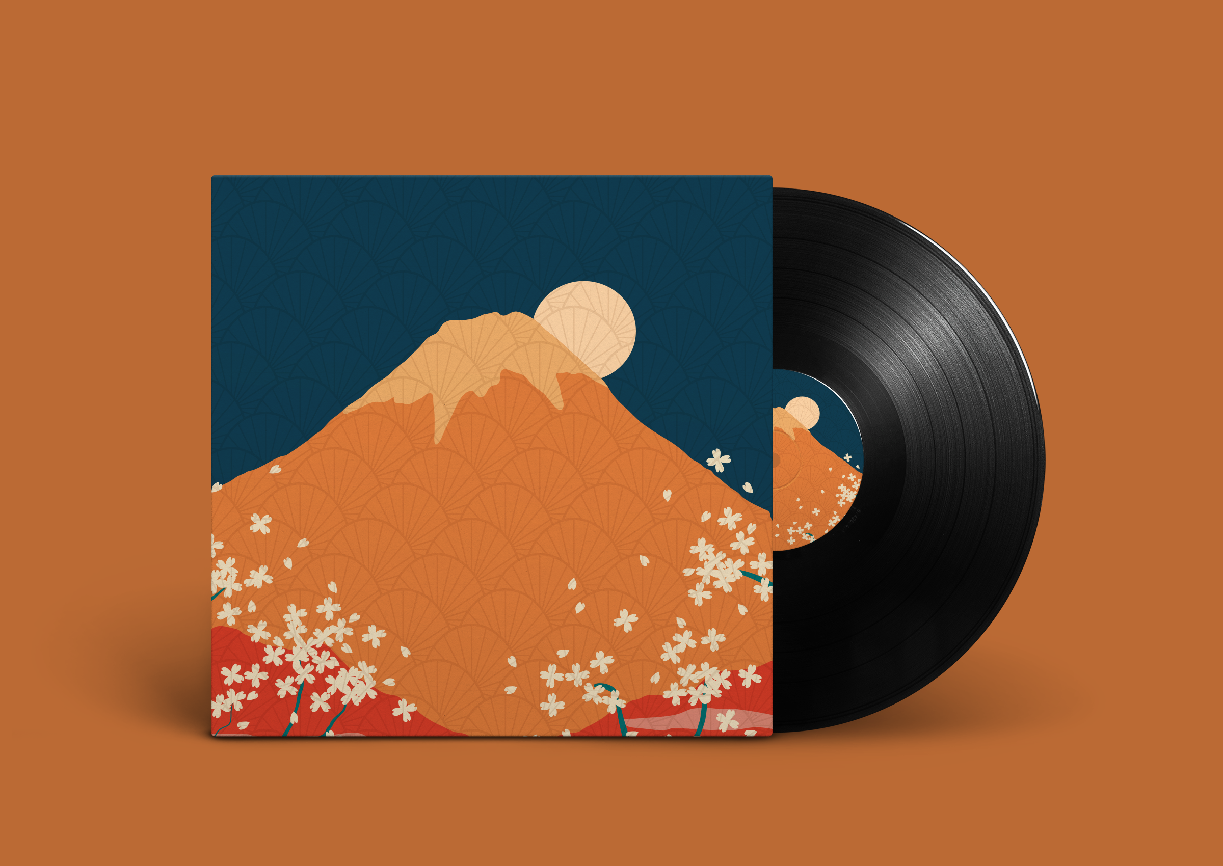 Cherry Blossoms at Dusk Vinyl Cover