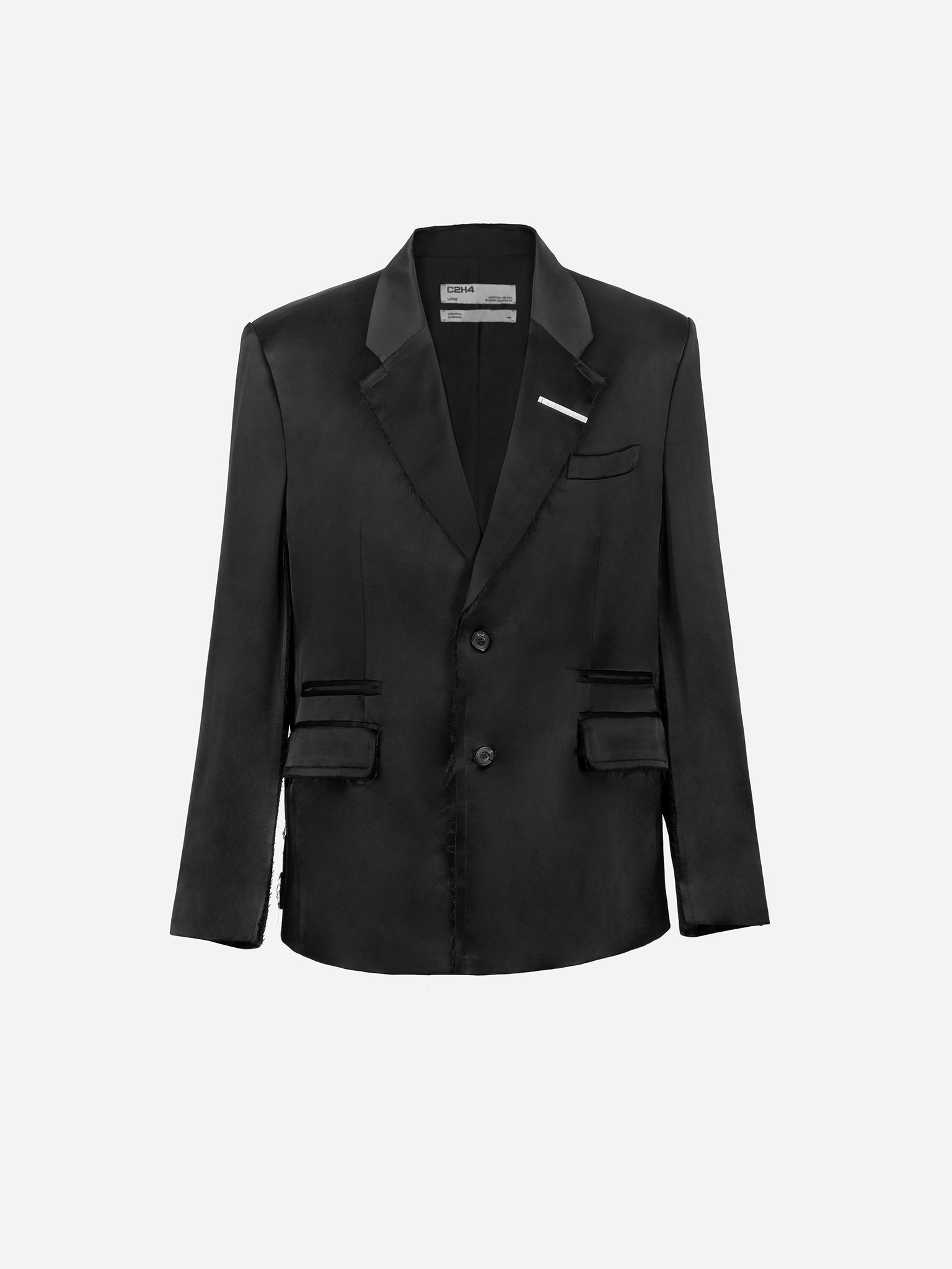 Inside-out Panelled Smoke Tailored Jacket