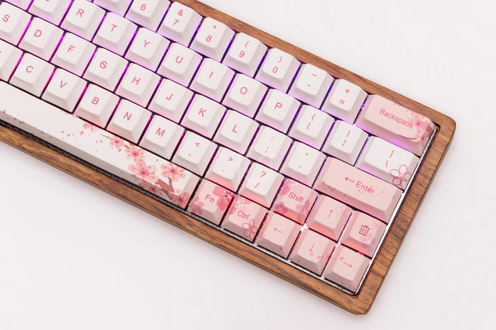 spring themed sakura mechanical keyboard