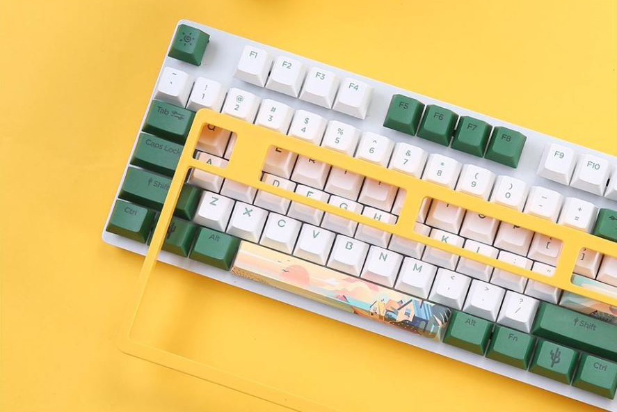 summer themed desert mechanical keyboard