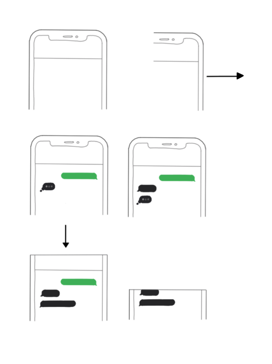 Storyboard image of the phone animation.