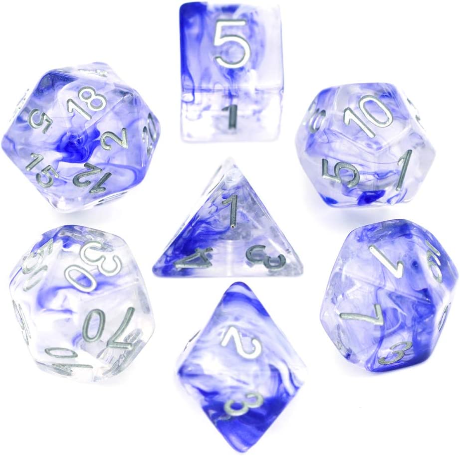 Product listing page for Blue Nebula Dice