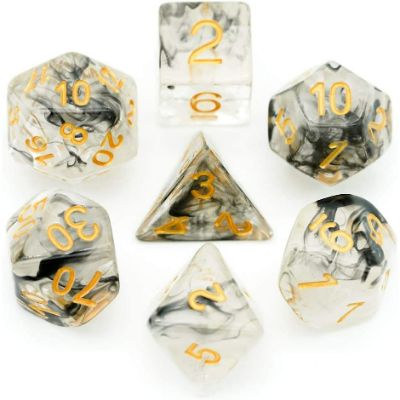 Product listing page for Gold Nebula Dice