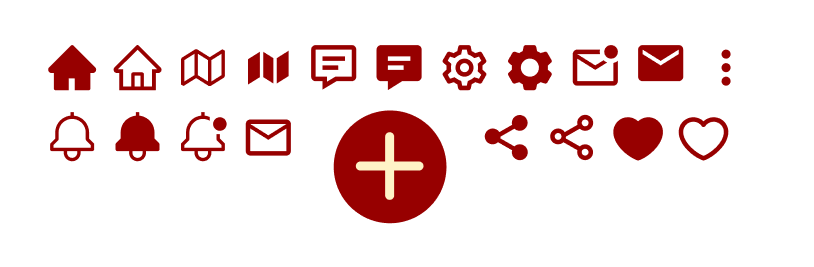  Icons used in the app.