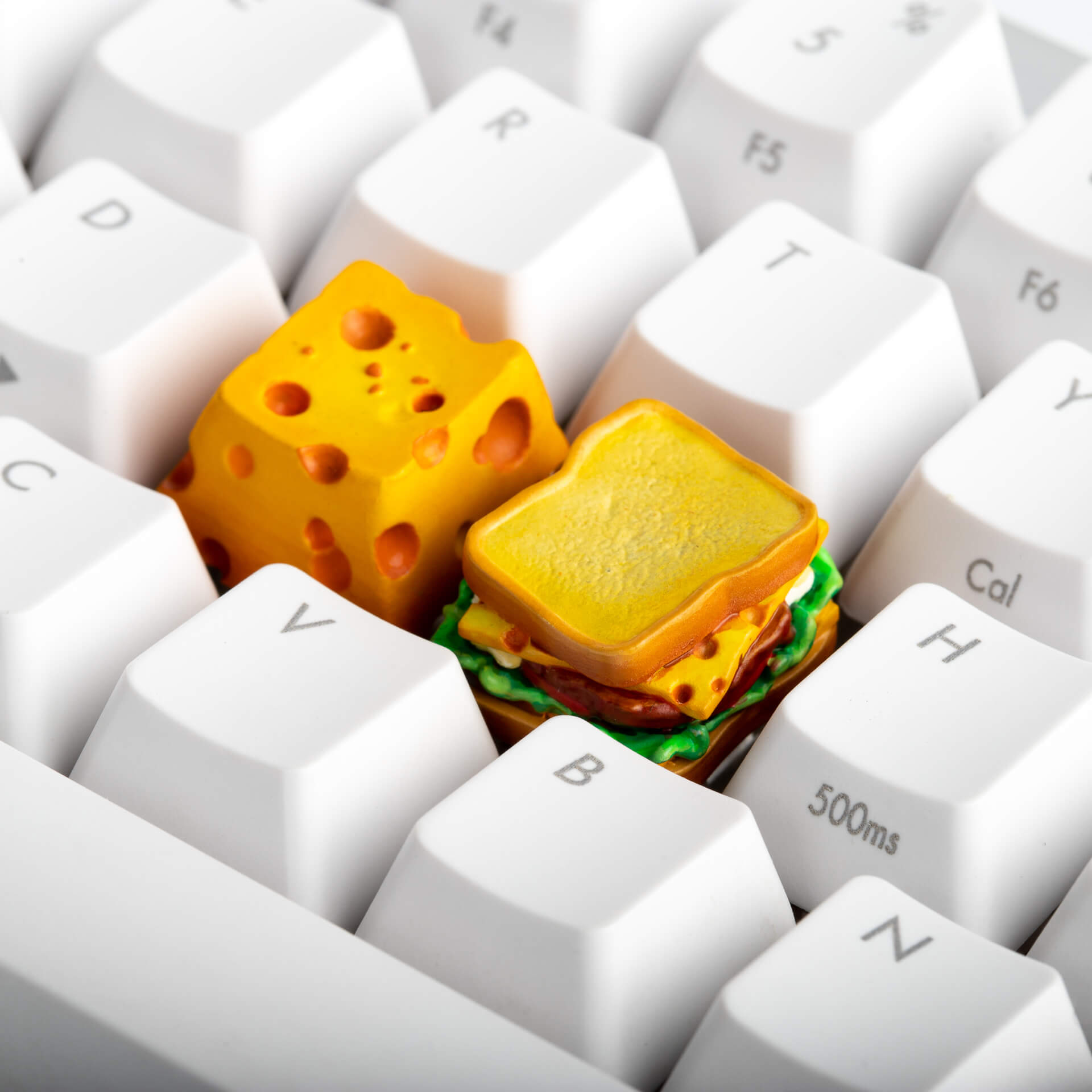 cheese and sandwich artisan keycap