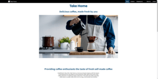 Home page of Take Home website