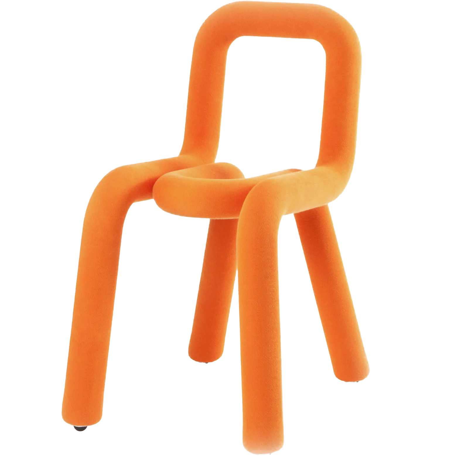 orange moustache chair