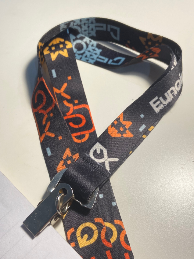 physical lanyard with multiple illustrations