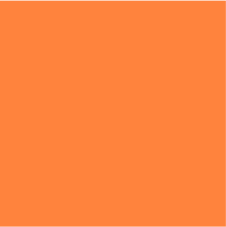 orangium coloured rectangle HEX#FF833D