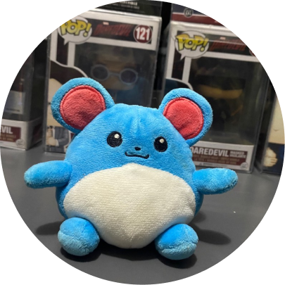 Product review image of marill plush sitting