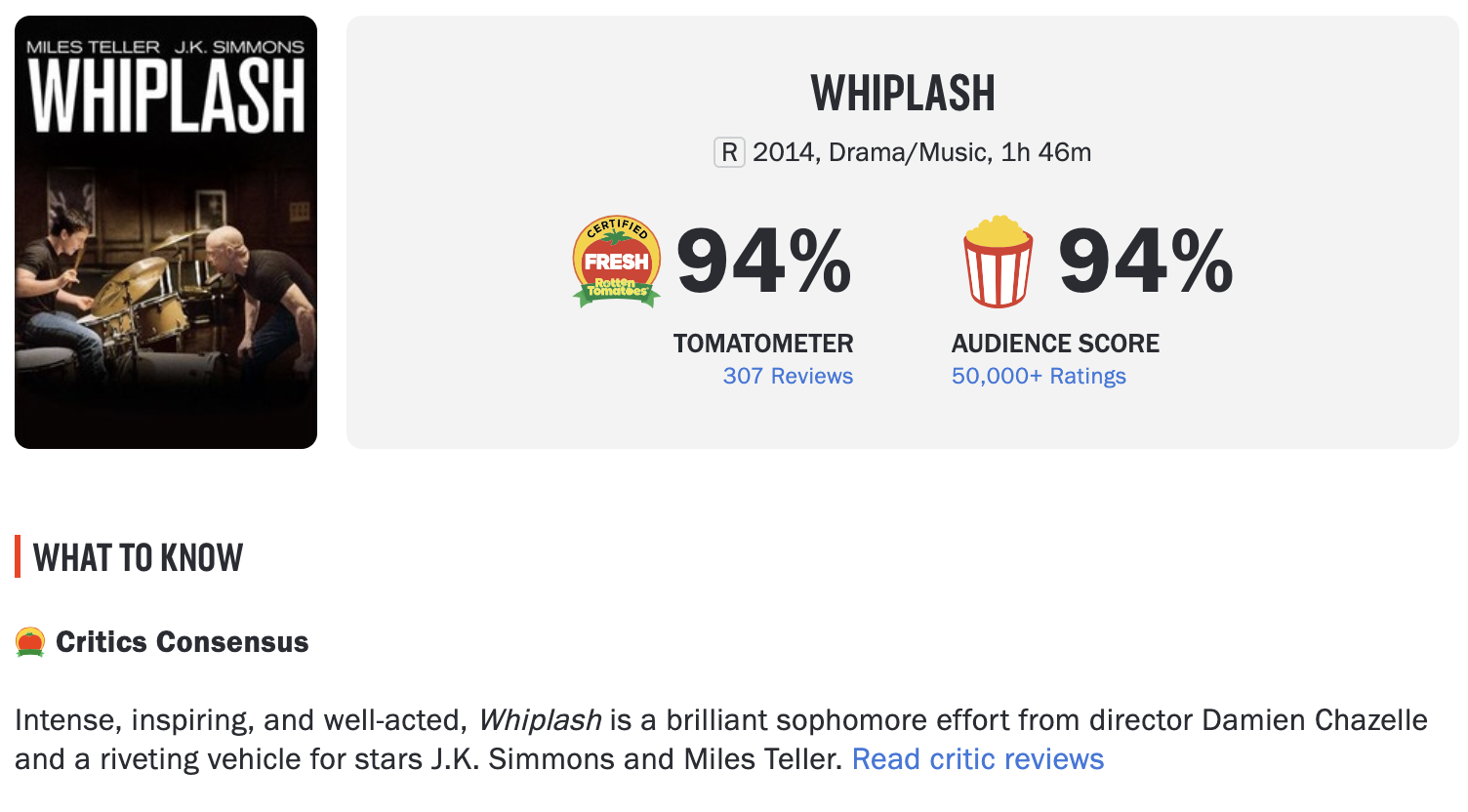  Rotten tomatoes review format