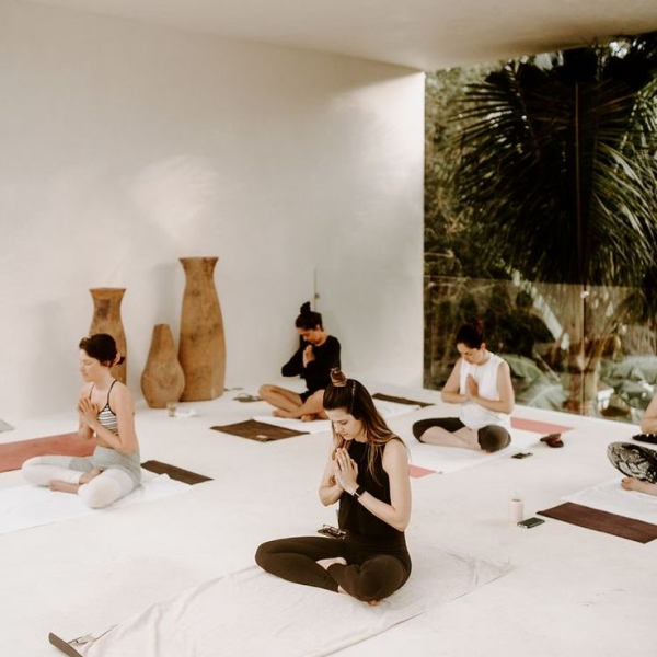 photo of people doing yoga