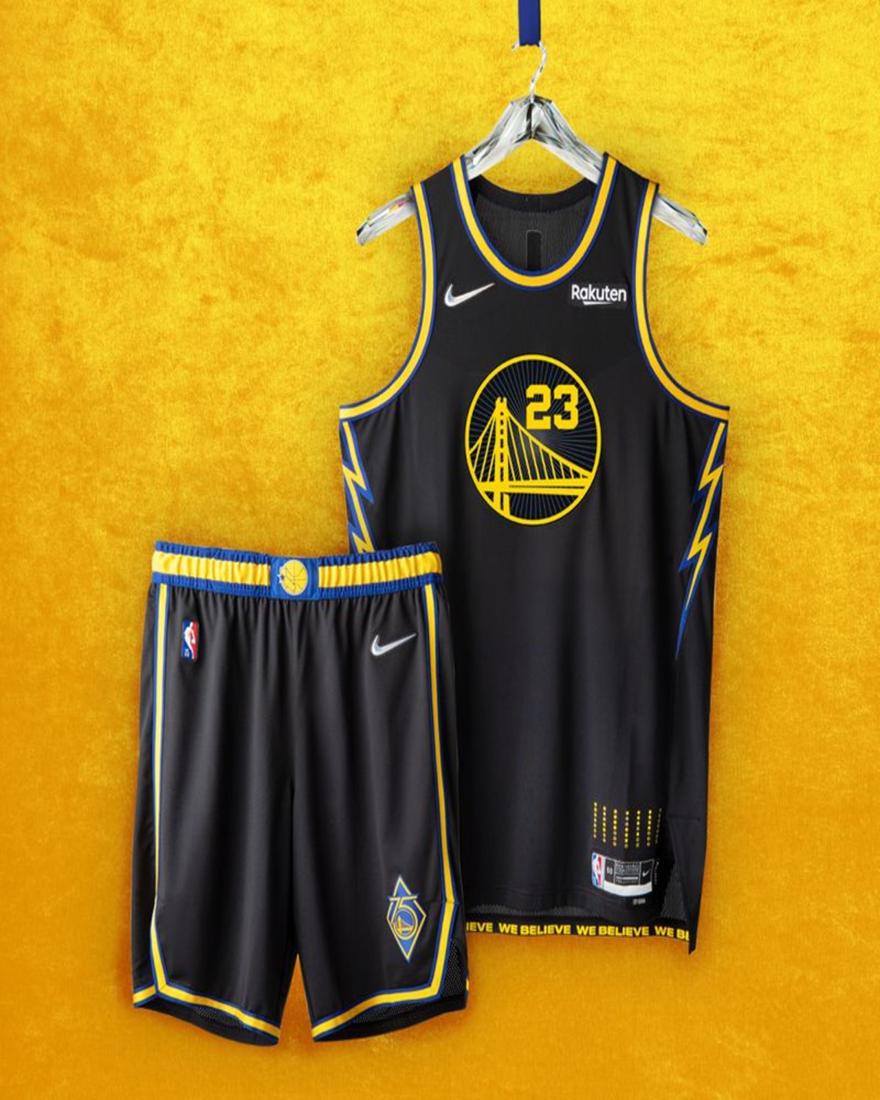 Warriors black gold jersey. Link to product page