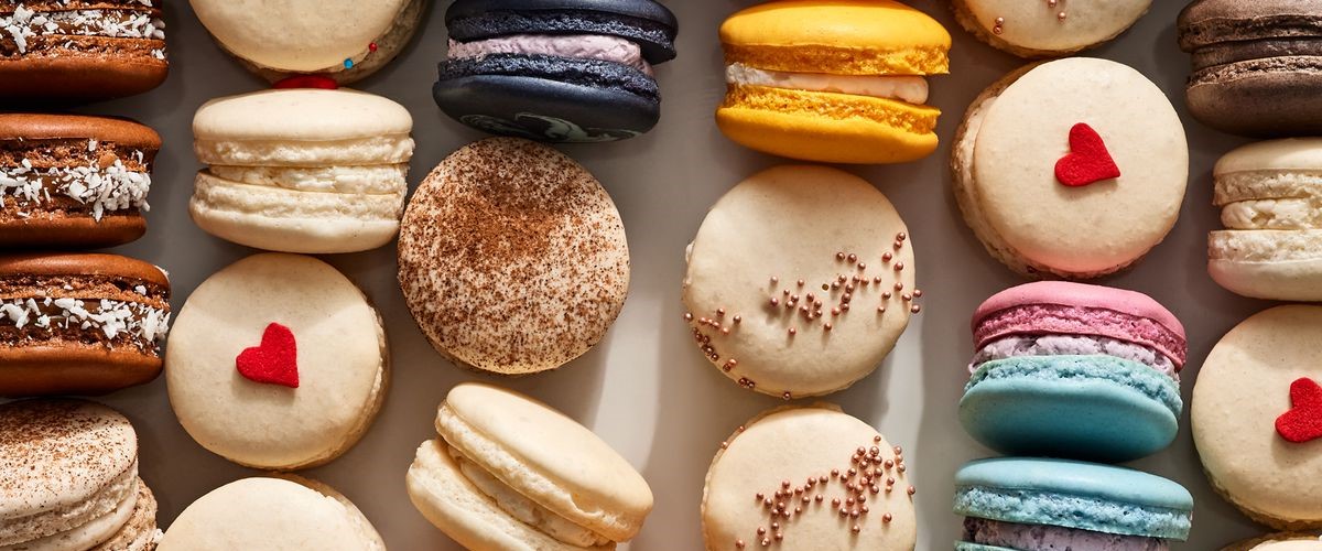 A picture of some macarons