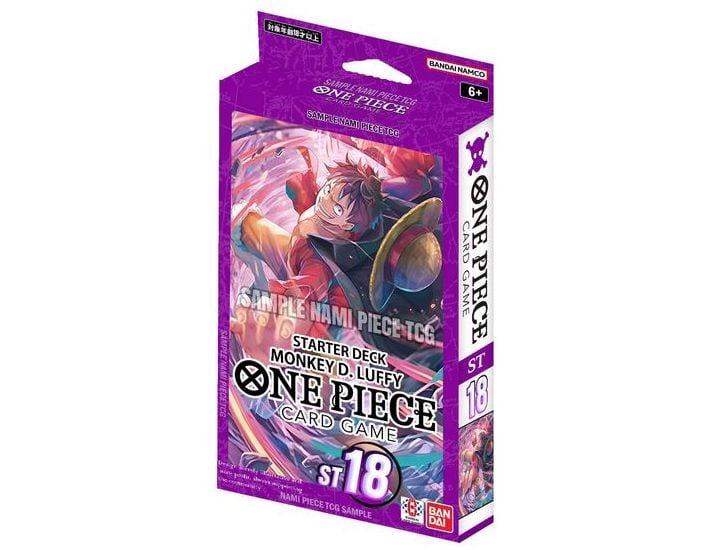 a purple starter deck featuring Monkey d. Luffy