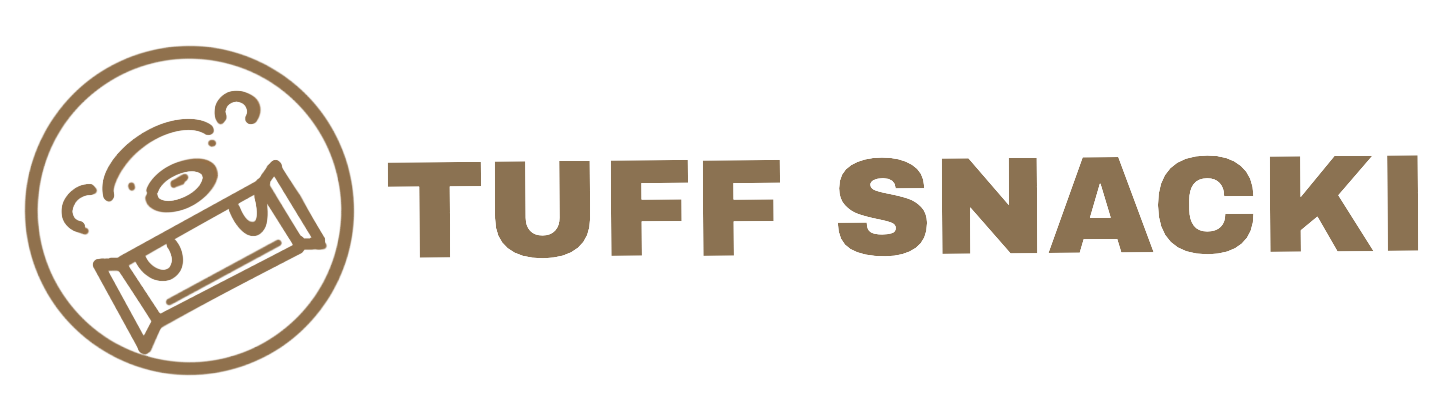 Tuff Snacki logo leads to homepage