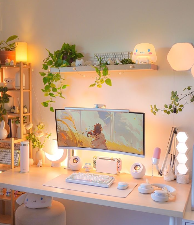 Instagram account mirumys, a desk setup content creator.