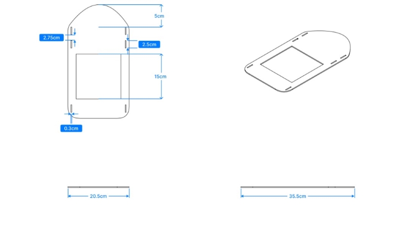 The main body part dimension and mult-view in Rhino