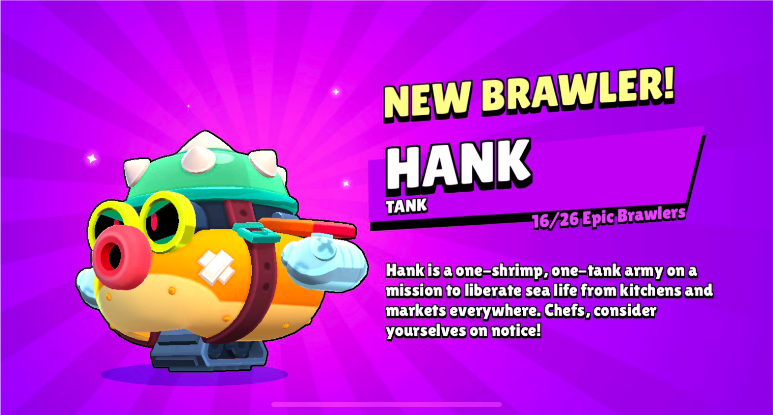 Unlocking the new epic brawler, Hank