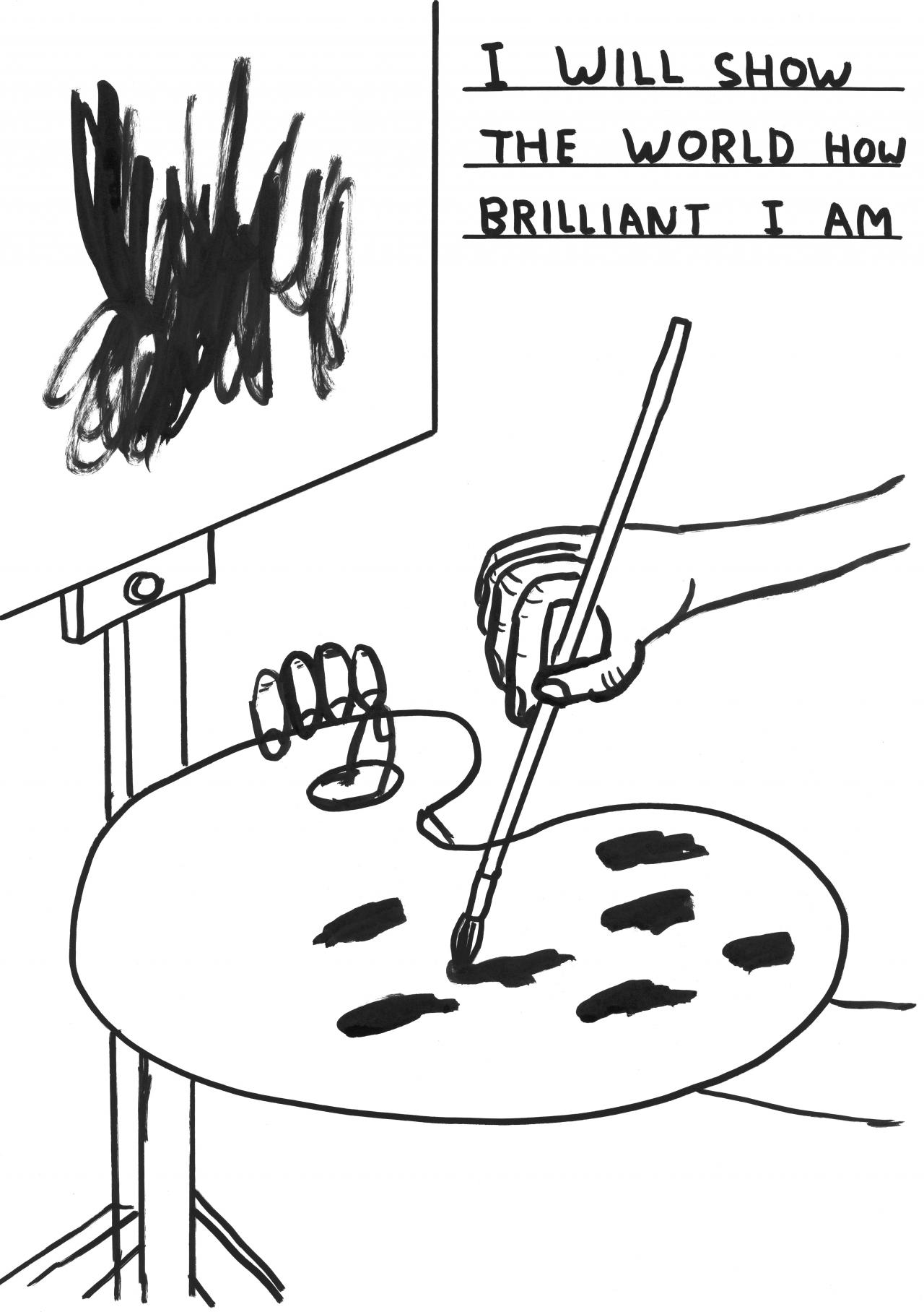 Funny drawing by David Shrigley