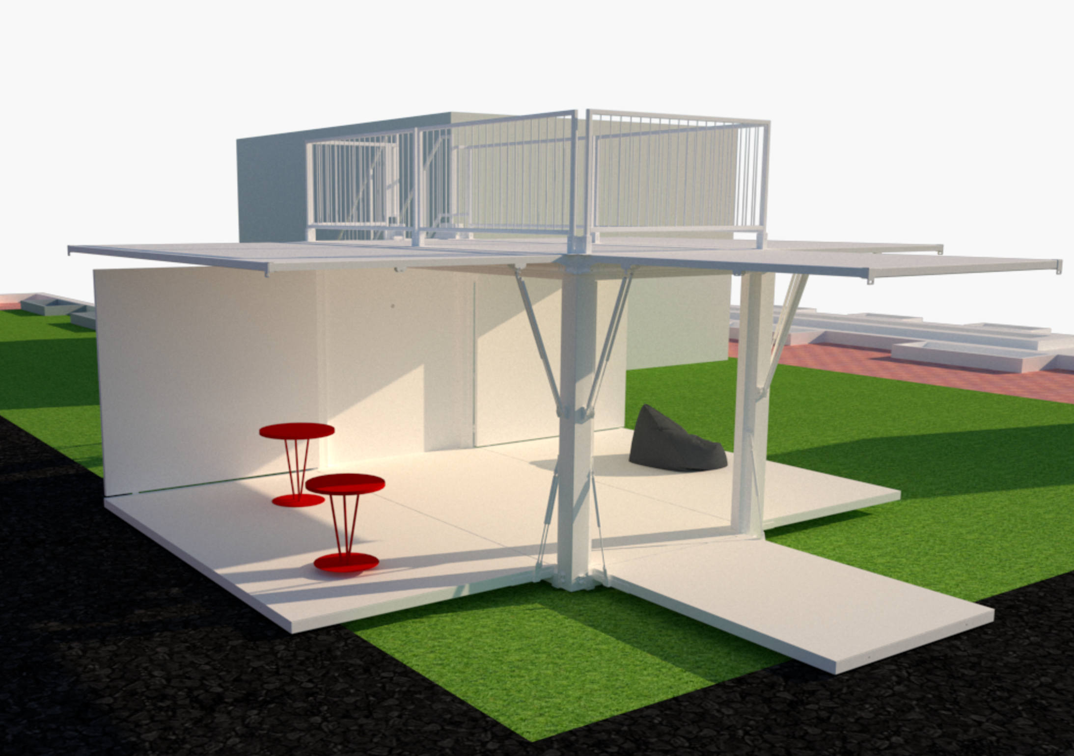 3D renders of the Trendi tradeshow booth