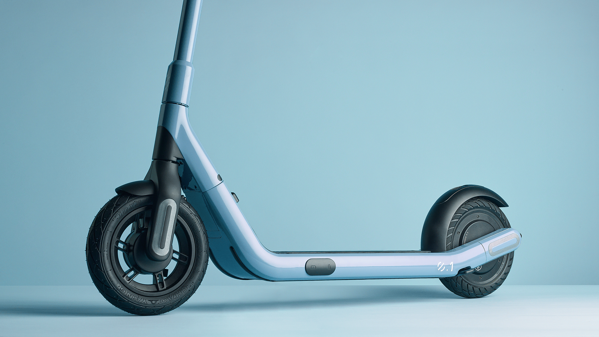 a black electric scooter