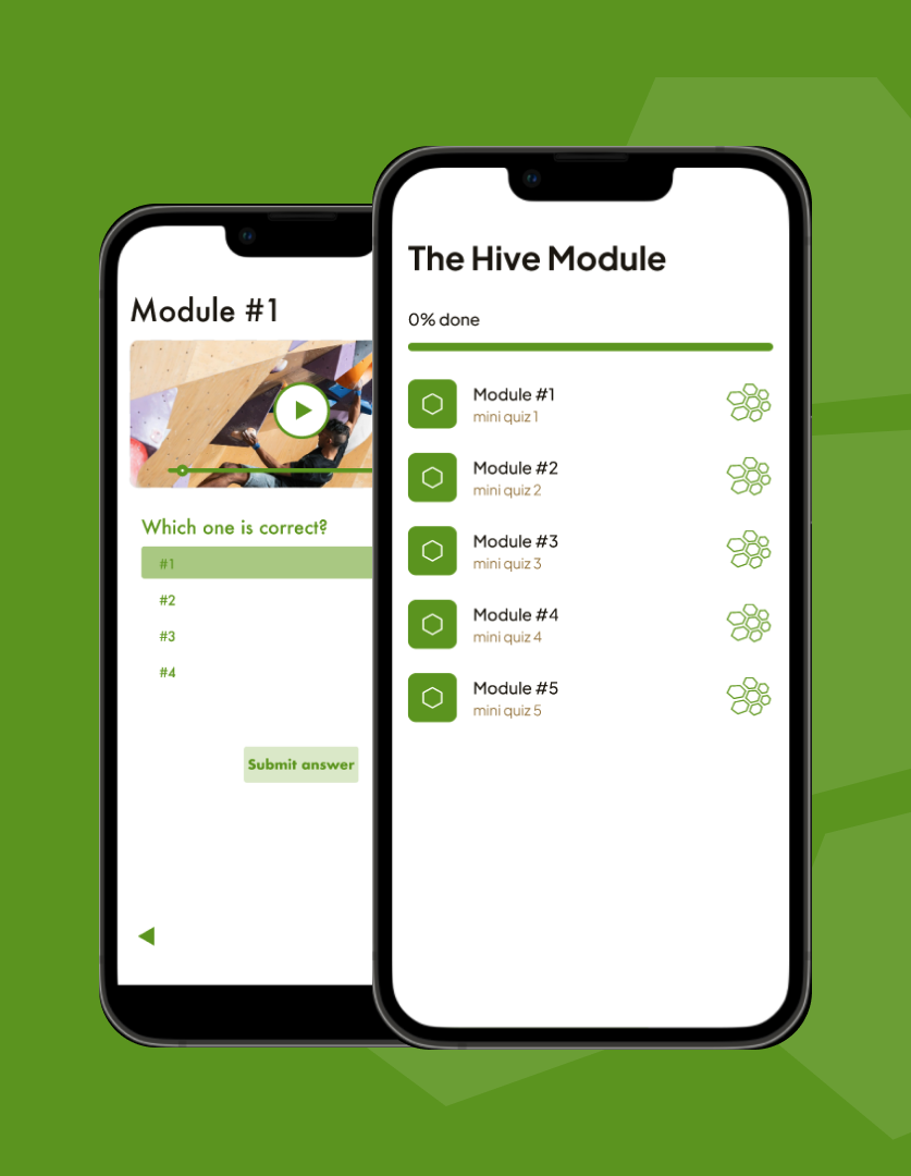 mobile module mockup