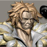 A sculpt of Leo from Guilty Gear.